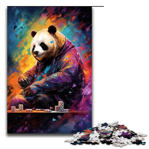 Puzzle für Erwachsene 1000 Teile Panda spielt Poker von SplattersLots Dickes Farbpuzzle für Erwachsene Holzspiele für die ganze Familie Weihnachts und Geburtstagsgeschenke 75 x 50 cm Puzzle für Erwachsene 1000 Teile Panda spielt Poker von SplattersLots Dickes Farbpuzzle für Erwachsene Holzspiele für die ganze Familie Weihnachts und Geburtstagsgeschenke 75 x 50 cm von QSYFNBZL