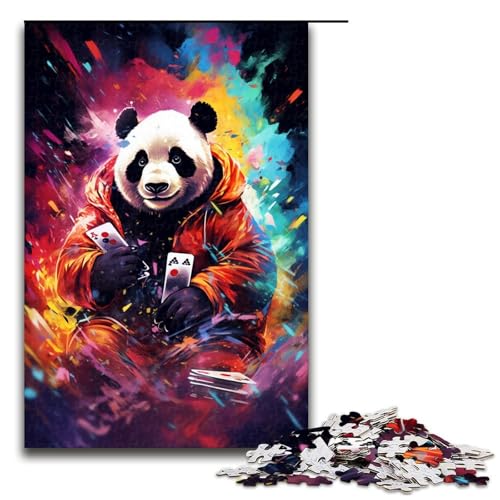 Puzzle für Erwachsene 1000 Teile Panda spielt Poker von SplattersLots Dickes buntes Holzpuzzle Lernspielzeug Familienspiele 75 x 50 cm Puzzle für Erwachsene 1000 Teile Panda spielt Poker von SplattersLots Dickes buntes Holzpuzzle Lernspielzeug Familienspiele 75 x 50 cm von QSYFNBZL