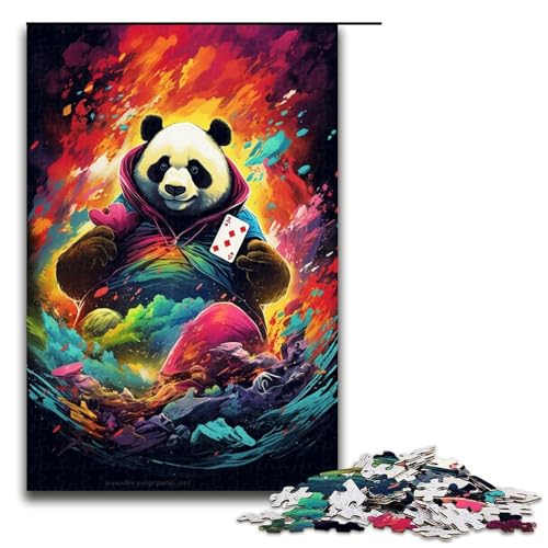 Puzzle für Erwachsene 1000 Teile Panda spielt Poker von SplattersLots Dickes farbenfrohes Spielzeug intellektuelles Spiel ganze Familie 75 x 50 cm Puzzle für Erwachsene 1000 Teile Panda spielt Poker von SplattersLots Dickes farbenfrohes Spielzeug intellektuelles Spiel ganze Familie 75 x 50 cm von QSYFNBZL