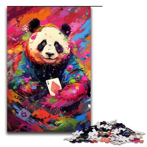 Puzzle für Erwachsene 1000 Teile Panda spielt Poker von SplattersLots Dickes farbenfrohes Spielzeug intellektuelles Spiel ganze Familie 75 x 50 cm Puzzle für Erwachsene 1000 Teile Panda spielt Poker von SplattersLots Dickes farbenfrohes Spielzeug intellektuelles Spiel ganze Familie 75 x 50 cm von QSYFNBZL