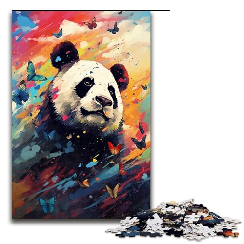 Puzzle für Erwachsene 1000 Teile Panda und Schmetterling von SplattersLots buntes Puzzle für Erwachsene Holzspiele für die ganze Familie Weihnachts und Geburtstagsgeschenke 75 x 50 cm Puzzle für Erwachsene 1000 Teile Panda und Schmetterling von SplattersLots buntes Puzzle für Erwachsene Holzspiele für die ganze Familie Weihnachts und Geburtstagsgeschenke 75 x 50 cm von QSYFNBZL