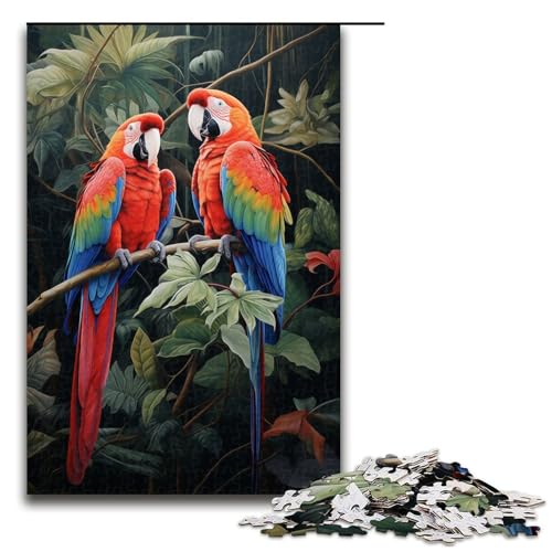 Puzzle für Erwachsene 1000 Teile Papagei im Dschungel lustiges Familienpuzzle tolles Geschenk für Teenager ab 14 Jahren 75 x 50 cm Puzzle für Erwachsene 1000 Teile Papagei im Dschungel lustiges Familienpuzzle tolles Geschenk für Teenager ab 14 Jahren 75 x 50 cm von QSYFNBZL