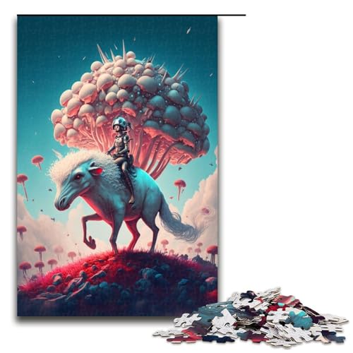 Puzzle für Erwachsene 1000 Teile Pferd Pilzfarm Geburtstagsgeschenk Geschenke für Teenager ab 14 Jahren 75 x 50 cm Puzzle für Erwachsene 1000 Teile Pferd Pilzfarm Geburtstagsgeschenk Geschenke für Teenager ab 14 Jahren 75 x 50 cm von QSYFNBZL