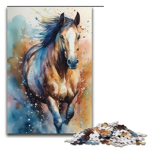 Puzzle für Erwachsene 1000 Teile Pferd buntes Familienspaß Puzzle tolles Geschenk für Teenager ab 14 Jahren 75 x 50 cm Puzzle für Erwachsene 1000 Teile Pferd buntes Familienspaß Puzzle tolles Geschenk für Teenager ab 14 Jahren 75 x 50 cm von QSYFNBZL
