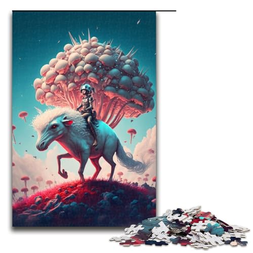 Puzzle für Erwachsene 1000 Teile Pferd und Pilzfarm Holzpuzzle Lernspielzeug Familienspiele 75 x 50 cm Puzzle für Erwachsene 1000 Teile Pferd und Pilzfarm Holzpuzzle Lernspielzeug Familienspiele 75 x 50 cm von QSYFNBZL