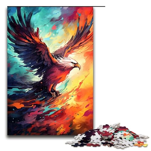 Puzzle für Erwachsene 1000 Teile Phoenix ist von Spritzern umgeben viele Bunte Holzpuzzles Lernspielzeug Familienspiele 75 x 50 cm Puzzle für Erwachsene 1000 Teile Phoenix ist von Spritzern umgeben viele Bunte Holzpuzzles Lernspielzeug Familienspiele 75 x 50 cm von QSYFNBZL