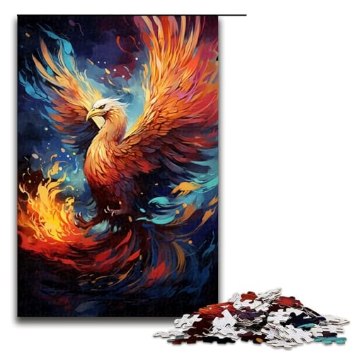 Puzzle für Erwachsene 1000 Teile Phoenix ist von Spritzern umgeben viele Bunte Holzpuzzles Lernspielzeug Familienspiele 75 x 50 cm Puzzle für Erwachsene 1000 Teile Phoenix ist von Spritzern umgeben viele Bunte Holzpuzzles Lernspielzeug Familienspiele 75 x 50 cm von QSYFNBZL