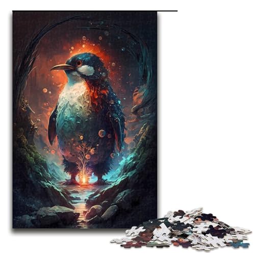 Puzzle für Erwachsene 1000 Teile Pinguin Puzzle Spielspielzeug lustig 75 x 50 cm von QSYFNBZL