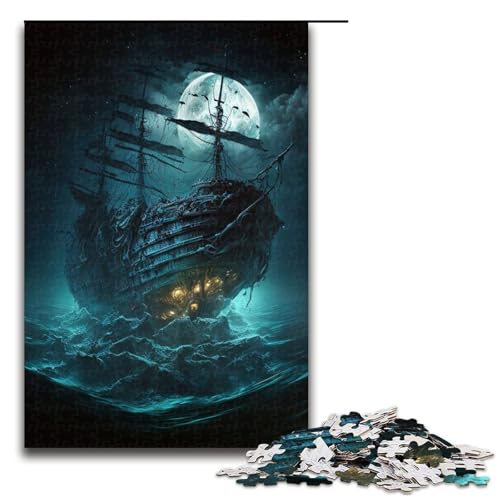Puzzle für Erwachsene 1000 Teile Piratenschiff Spielzeug intellektuelles Spiel ganze Familie 75 x 50 cm Puzzle für Erwachsene 1000 Teile Piratenschiff Spielzeug intellektuelles Spiel ganze Familie 75 x 50 cm von QSYFNBZL