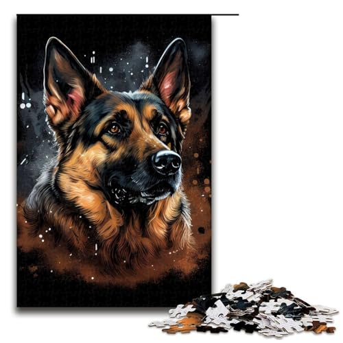 Puzzle für Erwachsene 1000 Teile Porträt eines Deutschen Schäferhunds unmögliches Puzzle Familienspiel Stressabbau schwierige Herausforderung 75 x 50 cm Puzzle für Erwachsene 1000 Teile Porträt eines Deutschen Schäferhunds unmögliches Puzzle Familienspiel Stressabbau schwierige Herausforderung 75 x 50 cm von QSYFNBZL