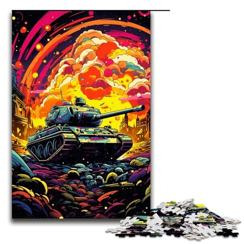 Puzzle für Erwachsene 1000 Teile Psychedelischer Farbtank Puzzle für Erwachsene Holzspiele für die ganze Familie Weihnachts und Geburtstagsgeschenke 75 x 50 cm Puzzle für Erwachsene 1000 Teile Psychedelischer Farbtank Puzzle für Erwachsene Holzspiele für die ganze Familie Weihnachts und Geburtstagsgeschenke 75 x 50 cm von QSYFNBZL