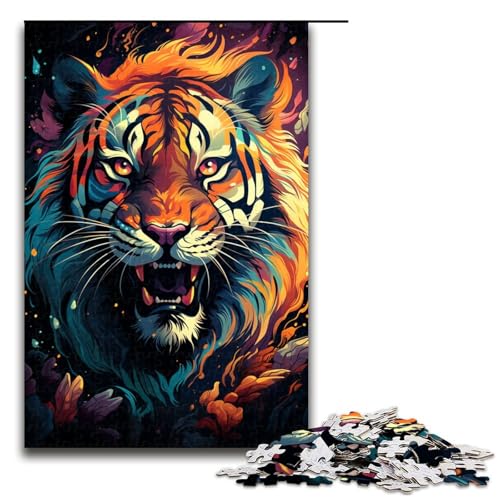 Puzzle für Erwachsene 1000 Teile Psychedelischer Farbtiger Holzpuzzle Lernspielzeug Familienspiele 75 x 50 cm Puzzle für Erwachsene 1000 Teile Psychedelischer Farbtiger Holzpuzzle Lernspielzeug Familienspiele 75 x 50 cm von QSYFNBZL
