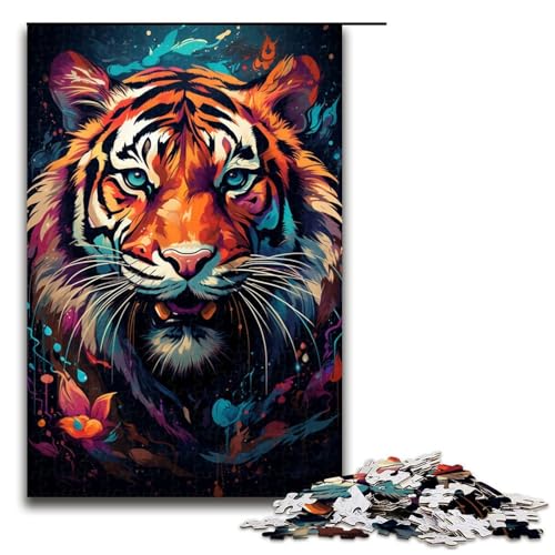 Puzzle für Erwachsene 1000 Teile Psychedelischer Farbtiger Puzzle für Erwachsene Holzspiele für die ganze Familie Weihnachts und Geburtstagsgeschenke 75 x 50 cm Puzzle für Erwachsene 1000 Teile Psychedelischer Farbtiger Puzzle für Erwachsene Holzspiele für die ganze Familie Weihnachts und Geburtstagsgeschenke 75 x 50 cm von QSYFNBZL