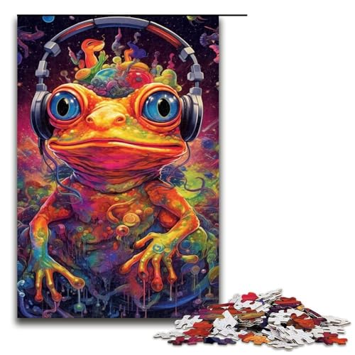 Puzzle für Erwachsene 1000 Teile Psychedelischer Musikfrosch Puzzle für Erwachsene Holzspiele für die ganze Familie Weihnachts und Geburtstagsgeschenke 1000 Teile Puzzle für Erwachsene 1000 Teile Psychedelischer Musikfrosch Puzzle für Erwachsene Holzspiele für die ganze Familie Weihnachts und Geburtstagsgeschenke 1000 Teile von QSYFNBZL