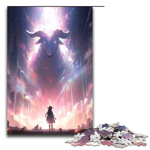 Puzzle für Erwachsene 1000 Teile Puzzle Spiele Spielzeug Geschenk geeignet für die Schreibtischdekoration 75 x 50 cm von QSYFNBZL