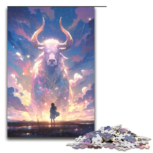 Puzzle für Erwachsene 1000 Teile Puzzle Spiele Spielzeug Geschenk geeignet für die Schreibtischdekoration 75 x 50 cm von QSYFNBZL