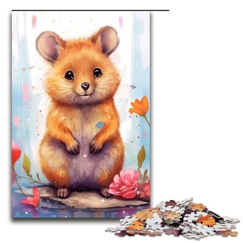 Puzzle für Erwachsene 1000 Teile Quokka Tierpuzzle Spielspielzeug lustig 75 x 50 cm von QSYFNBZL