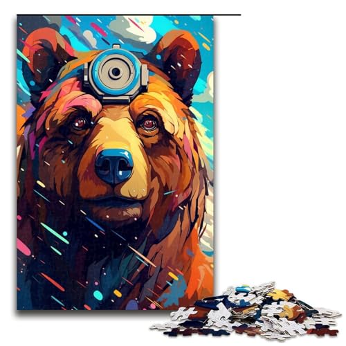 Puzzle für Erwachsene 1000 Teile Roboter Braunbär von Splatters Viele Dicke Bunte Puzzles für Kinder Holzpuzzle dekomprimierendes intellektuelles Lernspielzeug 75 x 50 cm Puzzle für Erwachsene 1000 Teile Roboter Braunbär von Splatters Viele Dicke Bunte Puzzles für Kinder Holzpuzzle dekomprimierendes intellektuelles Lernspielzeug 75 x 50 cm von QSYFNBZL