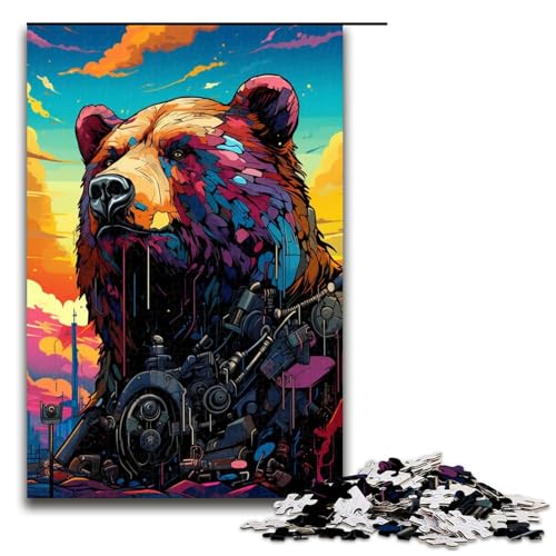 Puzzle für Erwachsene 1000 Teile Roboter Braunbär von SplattersLots Dicke farbige Puzzles Spielspielzeug lustig 75 x 50 cm Puzzle für Erwachsene 1000 Teile Roboter Braunbär von SplattersLots Dicke farbige Puzzles Spielspielzeug lustig 75 x 50 cm von QSYFNBZL