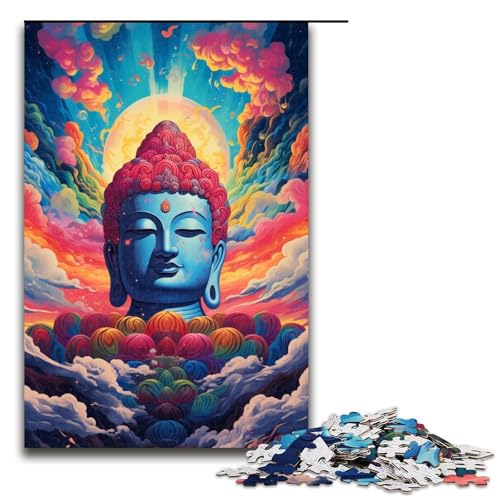 Puzzle für Erwachsene 1000 Teile Roboter Buddha von Splatters Viele Dicke Bunte Puzzles für Kinder Holzpuzzle dekomprimierendes intellektuelles Lernspielzeug 75 x 50 cm von QSYFNBZL