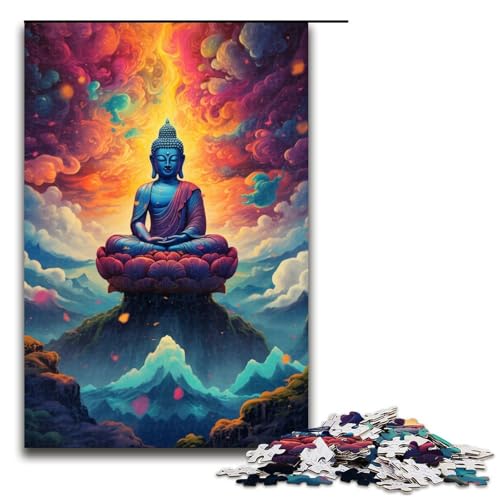 Puzzle für Erwachsene 1000 Teile Roboter Buddha von SplattersLots Dickes buntes Puzzle Lernspiele für Zuhause DIY Spielzeug tolles Geschenk für Spiele 75 x 50 cm von QSYFNBZL