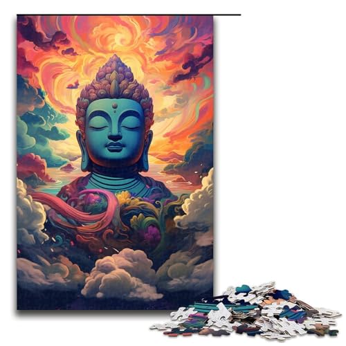 Puzzle für Erwachsene 1000 Teile Roboter Buddha von SplattersLots Dickes buntes Puzzle Lernspiele für Zuhause DIY Spielzeug tolles Geschenk für Spiele 75 x 50 cm von QSYFNBZL