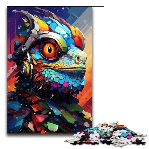 Puzzle für Erwachsene 1000 Teile Roboter Chamäleon von SplattersLots Dicke farbige Puzzles Spiele Spielzeug Geschenk geeignet als Schreibtischdekoration 75 x 50 cm Puzzle für Erwachsene 1000 Teile Roboter Chamäleon von SplattersLots Dicke farbige Puzzles Spiele Spielzeug Geschenk geeignet als Schreibtischdekoration 75 x 50 cm von QSYFNBZL