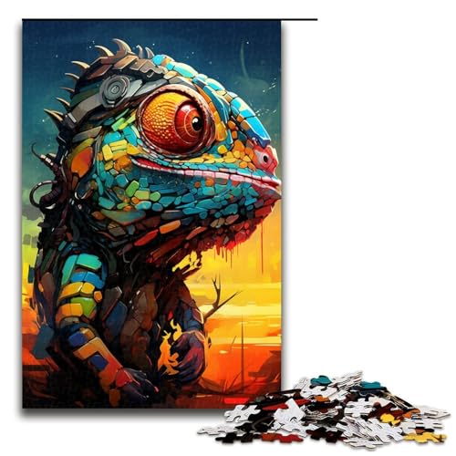 Puzzle für Erwachsene 1000 Teile Roboter Chamäleon von SplattersLots Dicke farbige Puzzles Spiele Spielzeug Geschenk geeignet als Schreibtischdekoration 75 x 50 cm Puzzle für Erwachsene 1000 Teile Roboter Chamäleon von SplattersLots Dicke farbige Puzzles Spiele Spielzeug Geschenk geeignet als Schreibtischdekoration 75 x 50 cm von QSYFNBZL