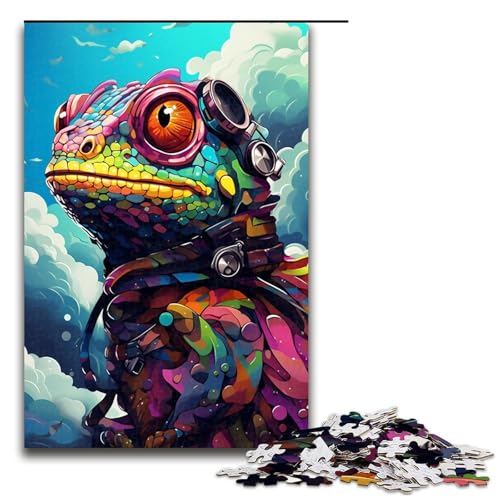 Puzzle für Erwachsene 1000 Teile Roboter Chamäleon von SplattersLots Dickes farbiges Puzzle Spielzeug zur Heimdekoration tolles Geschenk für die ganze Familie 75 x 50 cm Puzzle für Erwachsene 1000 Teile Roboter Chamäleon von SplattersLots Dickes farbiges Puzzle Spielzeug zur Heimdekoration tolles Geschenk für die ganze Familie 75 x 50 cm von QSYFNBZL
