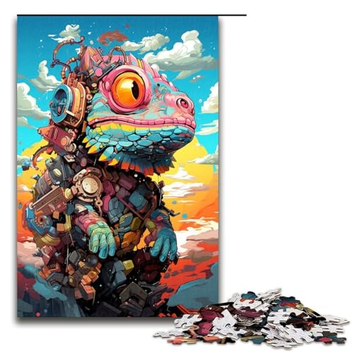Puzzle für Erwachsene 1000 Teile Roboter Chamäleon von SplattersLots Dickes farbiges Puzzle Spielzeug zur Heimdekoration tolles Geschenk für die ganze Familie 75 x 50 cm Puzzle für Erwachsene 1000 Teile Roboter Chamäleon von SplattersLots Dickes farbiges Puzzle Spielzeug zur Heimdekoration tolles Geschenk für die ganze Familie 75 x 50 cm von QSYFNBZL