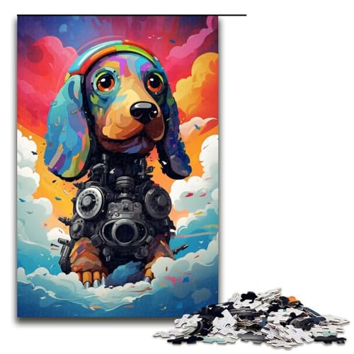 Puzzle für Erwachsene 1000 Teile Roboter Dackel von SplattersLots Dickes farbiges Holzpuzzle Lernspielzeug Familienspiele 75 x 50 cm Puzzle für Erwachsene 1000 Teile Roboter Dackel von SplattersLots Dickes farbiges Holzpuzzle Lernspielzeug Familienspiele 75 x 50 cm von QSYFNBZL