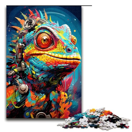Puzzle für Erwachsene 1000 Teile Roboter Eidechse von SplattersLots Dicke Bunte Puzzles Spielspielzeug lustig 75 x 50 cm Puzzle für Erwachsene 1000 Teile Roboter Eidechse von SplattersLots Dicke Bunte Puzzles Spielspielzeug lustig 75 x 50 cm von QSYFNBZL