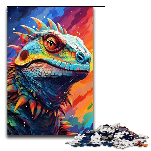 Puzzle für Erwachsene 1000 Teile Roboter Eidechse von SplattersLots Dickes buntes Puzzle für Erwachsene Holzspiele für die ganze Familie Weihnachts und Geburtstagsgeschenke 75 x 50 cm von QSYFNBZL