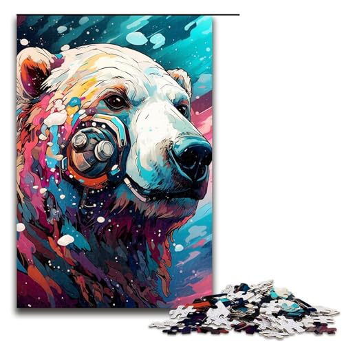 Puzzle für Erwachsene 1000 Teile Roboter Eisbär von SplattersLots Dicke farbige Puzzles Spielspielzeug lustig 75 x 50 cm Puzzle für Erwachsene 1000 Teile Roboter Eisbär von SplattersLots Dicke farbige Puzzles Spielspielzeug lustig 75 x 50 cm von QSYFNBZL