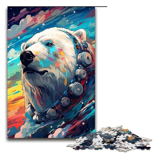 Puzzle für Erwachsene 1000 Teile Roboter Eisbär von SplattersLots Dicke farbige Puzzles Spielspielzeug lustig 75 x 50 cm Puzzle für Erwachsene 1000 Teile Roboter Eisbär von SplattersLots Dicke farbige Puzzles Spielspielzeug lustig 75 x 50 cm von QSYFNBZL