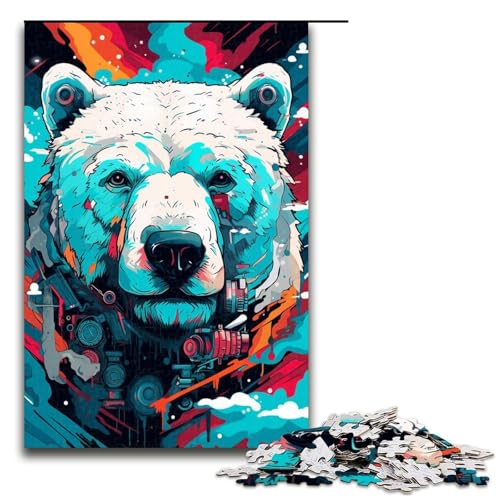 Puzzle für Erwachsene 1000 Teile Roboter Eisbär von SplattersLots Dickes buntes Spielzeug Denkspiel ganze Familie 75 x 50 cm Puzzle für Erwachsene 1000 Teile Roboter Eisbär von SplattersLots Dickes buntes Spielzeug Denkspiel ganze Familie 75 x 50 cm von QSYFNBZL