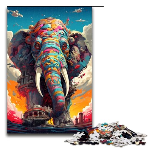 Puzzle für Erwachsene 1000 Teile Roboter Elefant von SplattersLots Dicke Bunte Puzzle Spielzeuge zur Heimdekoration als Geschenk für die ganze Familie 75 x 50 cm Puzzle für Erwachsene 1000 Teile Roboter Elefant von SplattersLots Dicke Bunte Puzzle Spielzeuge zur Heimdekoration als Geschenk für die ganze Familie 75 x 50 cm von QSYFNBZL