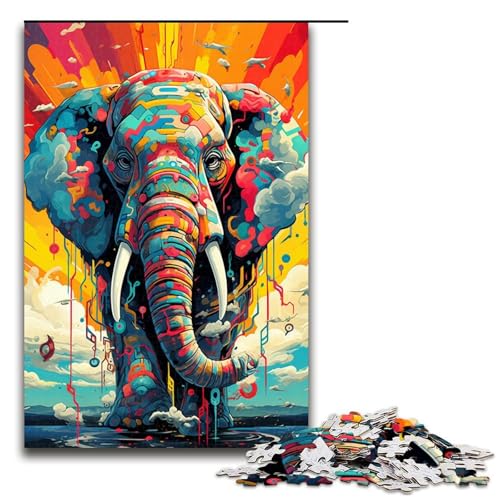 Puzzle für Erwachsene 1000 Teile Roboter Elefant von SplattersLots Dicke Bunte Puzzles Spiele Spielzeug Geschenk geeignet als Schreibtischdekoration 75 x 50 cm Puzzle für Erwachsene 1000 Teile Roboter Elefant von SplattersLots Dicke Bunte Puzzles Spiele Spielzeug Geschenk geeignet als Schreibtischdekoration 75 x 50 cm von QSYFNBZL