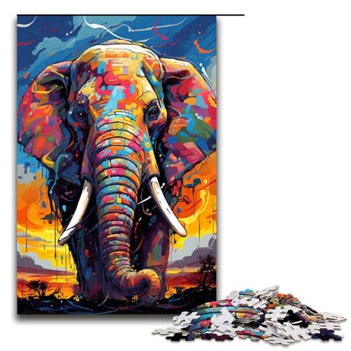 Puzzle für Erwachsene 1000 Teile Roboter Elefant von SplattersLots Dicke Bunte Puzzles Spielspielzeug lustig 75 x 50 cm Puzzle für Erwachsene 1000 Teile Roboter Elefant von SplattersLots Dicke Bunte Puzzles Spielspielzeug lustig 75 x 50 cm von QSYFNBZL