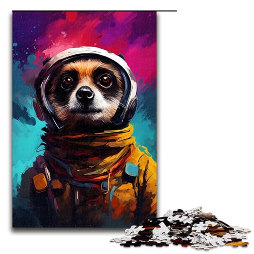 Puzzle für Erwachsene 1000 Teile Roboter Erdmännchen von SplattersLots Dickes buntes Puzzle Geburtstagsgeschenk für Teenager ab 14 Jahren 75 x 50 cm von QSYFNBZL