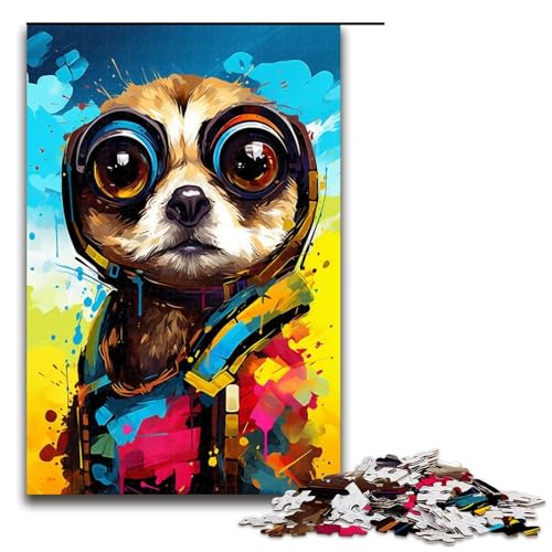 Puzzle für Erwachsene 1000 Teile Roboter Erdmännchen von SplattersLots Dickes buntes Puzzle Lernspiele für Zuhause DIY Spielzeug tolles Geschenk für Spiele 75 x 50 cm von QSYFNBZL