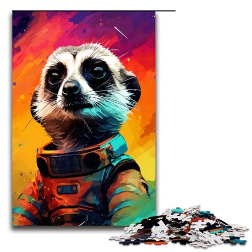 Puzzle für Erwachsene 1000 Teile Roboter Erdmännchen von SplattersLots Dickes buntes Puzzle Lernspiele für Zuhause DIY Spielzeug tolles Geschenk für Spiele 75 x 50 cm von QSYFNBZL