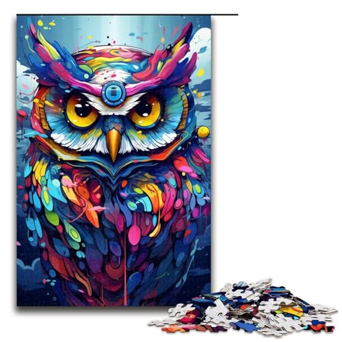Puzzle für Erwachsene 1000 Teile Roboter Eule von Splatters Viele Dicke Bunte Wolken Spielzeug Denkspiel ganze Familie 75 x 50 cm Puzzle für Erwachsene 1000 Teile Roboter Eule von Splatters Viele Dicke Bunte Wolken Spielzeug Denkspiel ganze Familie 75 x 50 cm von QSYFNBZL