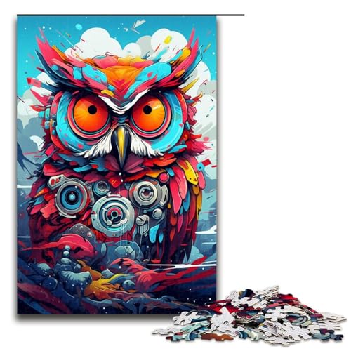 Puzzle für Erwachsene 1000 Teile Roboter Eule von Splatters Viele Dicke farbige Wolken Puzzle Lernspiele für Zuhause DIY Spielzeug tolles Geschenk für Spiele 75 x 50 cm Puzzle für Erwachsene 1000 Teile Roboter Eule von Splatters Viele Dicke farbige Wolken Puzzle Lernspiele für Zuhause DIY Spielzeug tolles Geschenk für Spiele 75 x 50 cm von QSYFNBZL