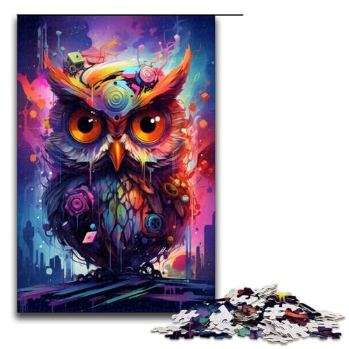 Puzzle für Erwachsene 1000 Teile Roboter Eule von SplattersLots of Thick Coloured Clouds Puzzle Geburtstagsgeschenk für Teenager ab 14 Jahren 75 x 50 cm Puzzle für Erwachsene 1000 Teile Roboter Eule von SplattersLots of Thick Coloured Clouds Puzzle Geburtstagsgeschenk für Teenager ab 14 Jahren 75 x 50 cm von QSYFNBZL