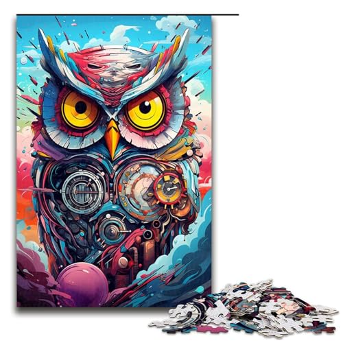 Puzzle für Erwachsene 1000 Teile Roboter Eule von SplattersLots of Thick Coloured Clouds Puzzles Spiele Spielzeug Geschenk geeignet für die Schreibtischdekoration 75 x 50 cm Puzzle für Erwachsene 1000 Teile Roboter Eule von SplattersLots of Thick Coloured Clouds Puzzles Spiele Spielzeug Geschenk geeignet für die Schreibtischdekoration 75 x 50 cm von QSYFNBZL