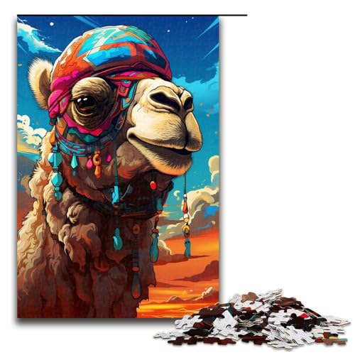 Puzzle für Erwachsene 1000 Teile Roboter Kamel von SplattersLots Dickes farbiges Wolken Puzzle Geburtstagsgeschenk für Teenager ab 14 Jahren 75 x 50 cm von QSYFNBZL