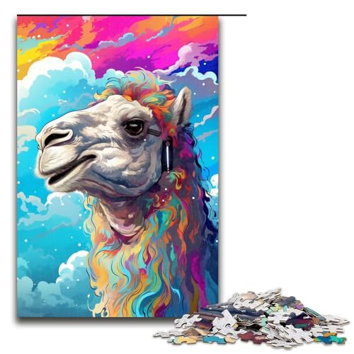 Puzzle für Erwachsene 1000 Teile Roboter Kamel von SplattersLots Dickes farbiges Wolkenspielzeug intellektuelles Spiel ganze Familie 75 x 50 cm von QSYFNBZL
