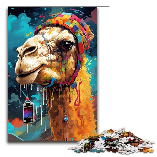 Puzzle für Erwachsene 1000 Teile Roboter Kamel von SplattersLots Dickes farbiges Wolkenspielzeug intellektuelles Spiel ganze Familie 75 x 50 cm von QSYFNBZL