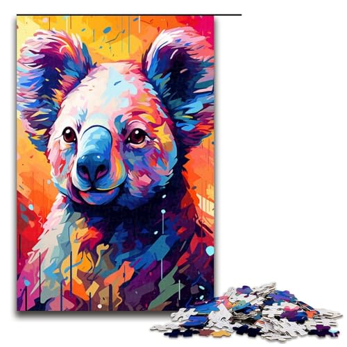Puzzle für Erwachsene 1000 Teile Roboter Koala von SplattersLots Dickes farbiges Wolken Puzzle Lernspiele für Zuhause DIY Spielzeug tolles Geschenk für Spiele 75 x 50 cm von QSYFNBZL